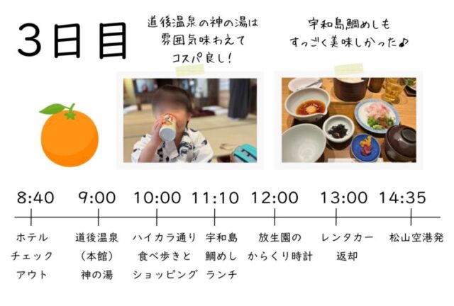 愛媛旅行2泊3日の3日目旅程のアイキャッチ画像